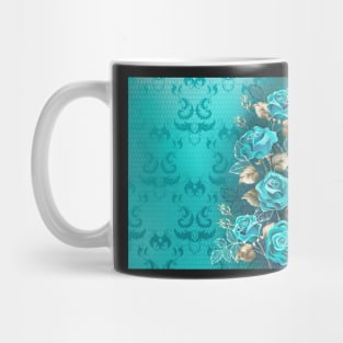 Composition with Turquoise Roses Mug